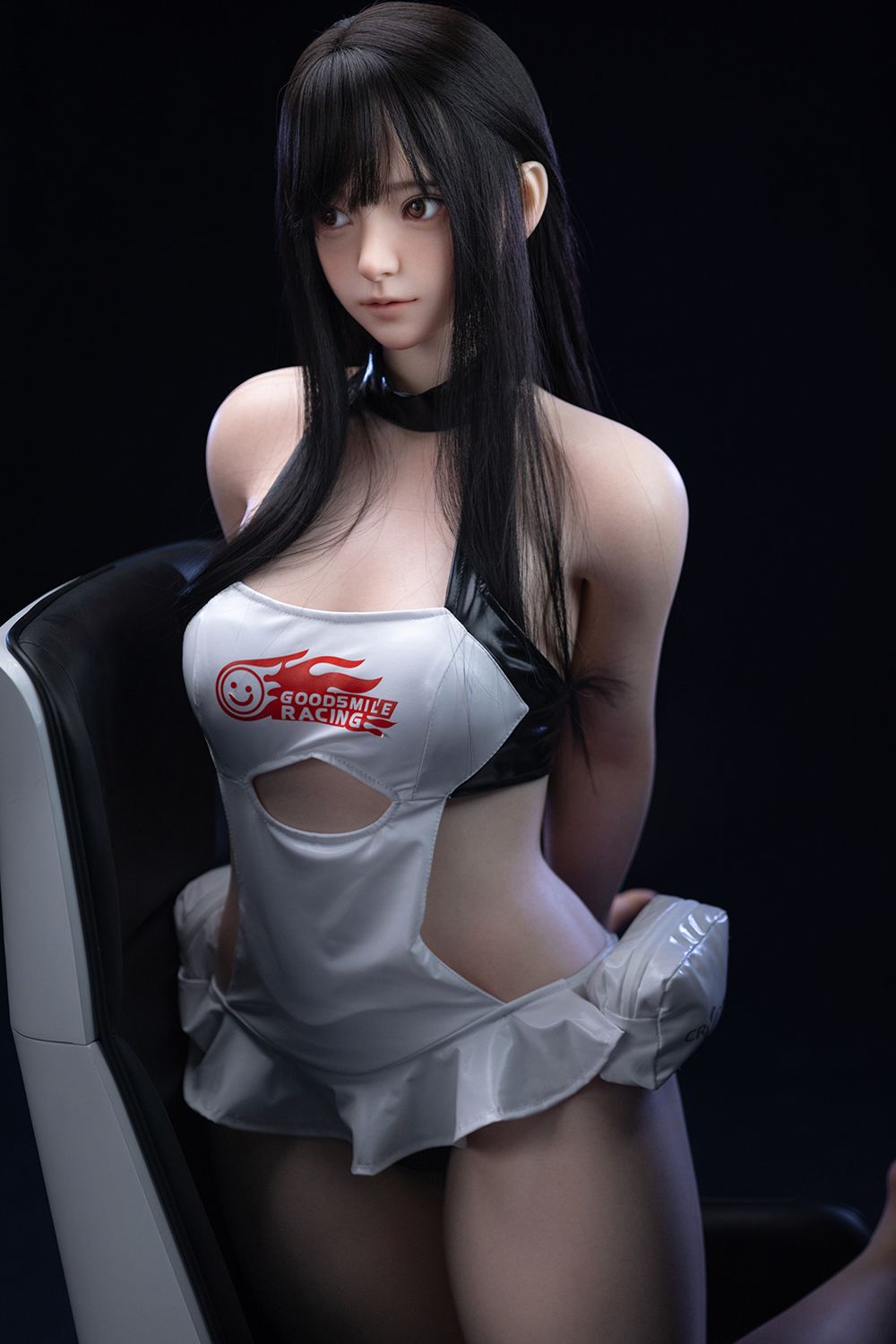 Picture of Firefly Doll 151cm/4ft11 White Leather Skirt Silicone Sex Doll Nanako