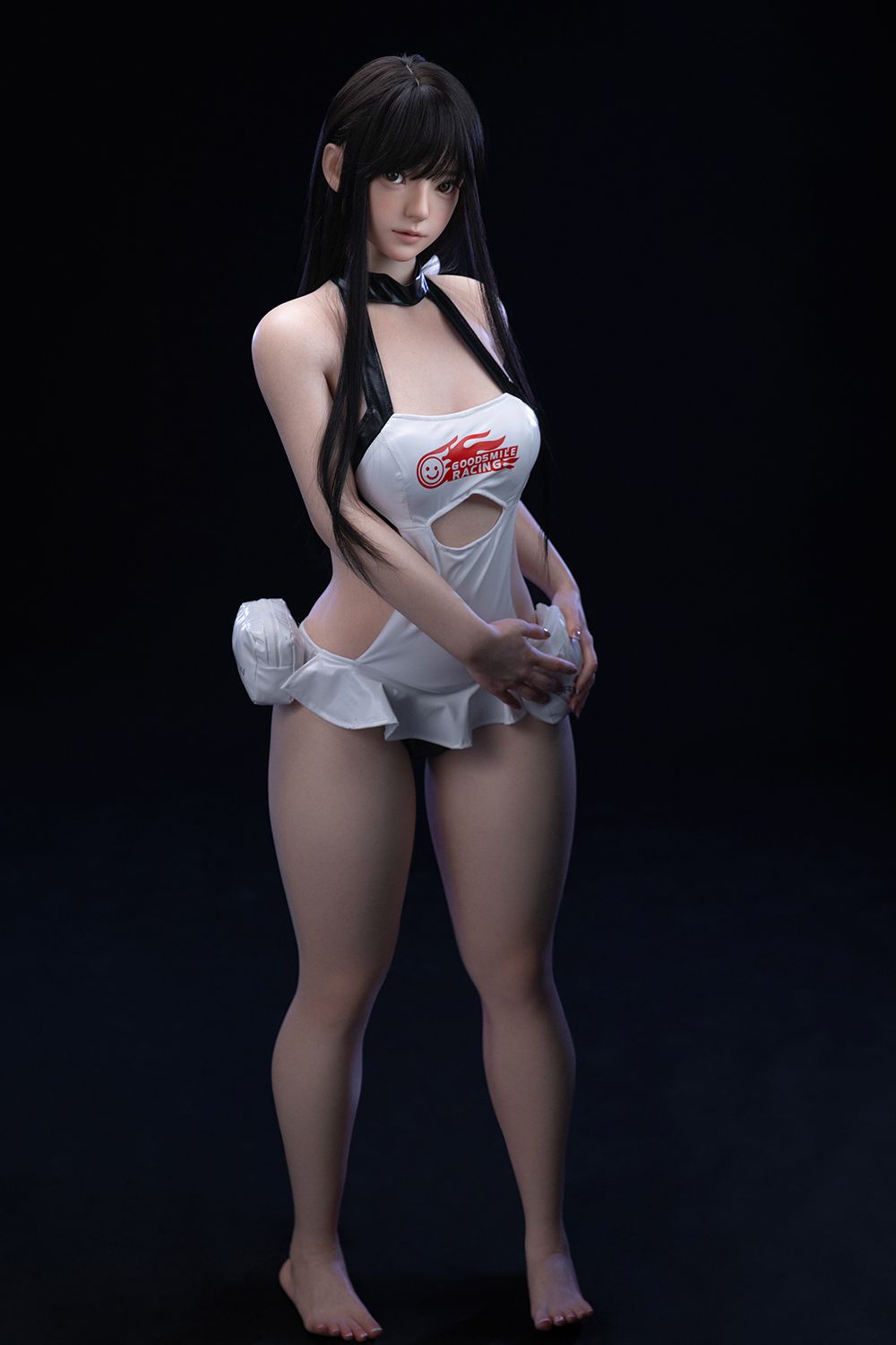 Picture of Firefly Doll 151cm/4ft11 White Leather Skirt Silicone Sex Doll Nanako