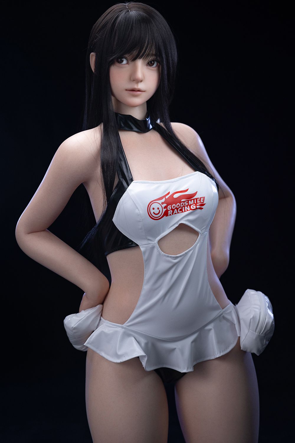 Picture of Firefly Doll 151cm/4ft11 White Leather Skirt Silicone Sex Doll Nanako