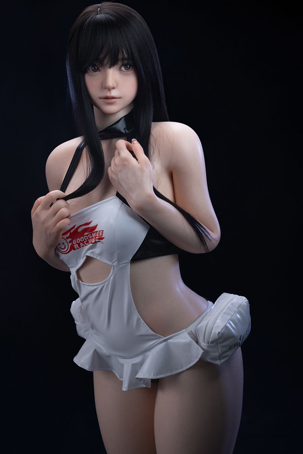 Picture of Firefly Doll 151cm/4ft11 White Leather Skirt Silicone Sex Doll Nanako