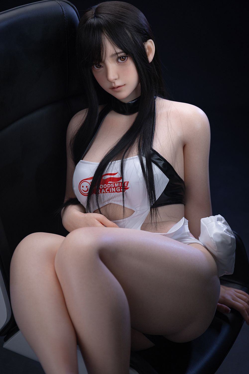 Picture of Firefly Doll 151cm/4ft11 White Leather Skirt Silicone Sex Doll Nanako