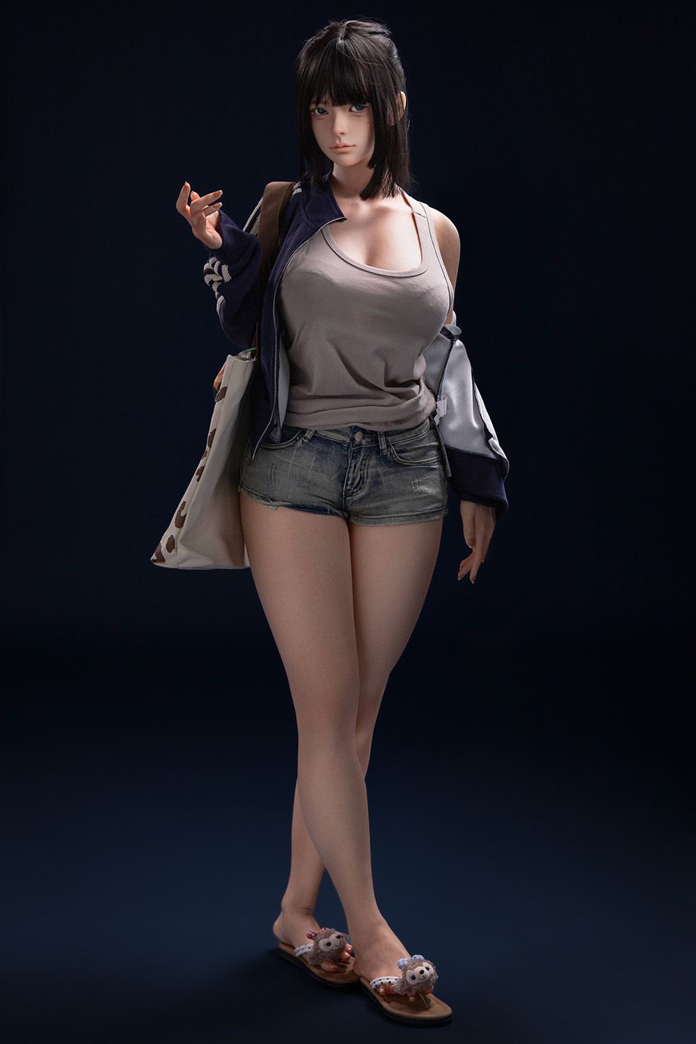 Picture of Firefly Doll Grocery Shopping Girl 60cm/5ft3 G-cup Max Real Skin Texture Silicone Sex Doll Liuli