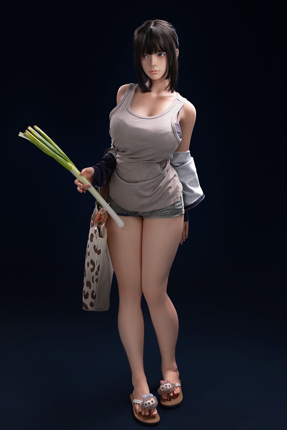 Picture of Firefly Doll Grocery Shopping Girl 60cm/5ft3 G-cup Max Real Skin Texture Silicone Sex Doll Liuli