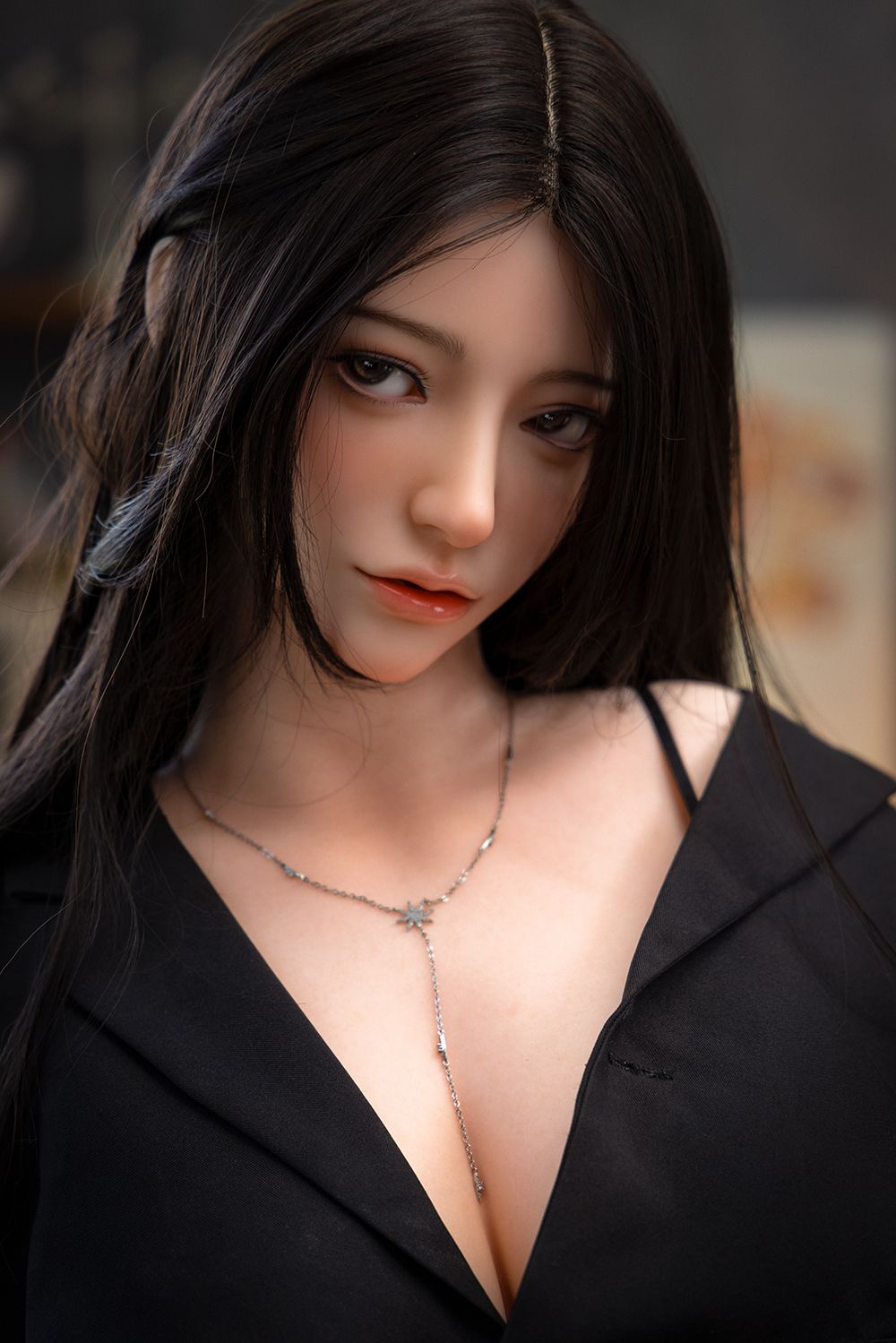 Picture of Firefly Dairy Doll Black Shirt Girl 164cm/5ft5 G-cup Silicone Sex Doll – Duqing