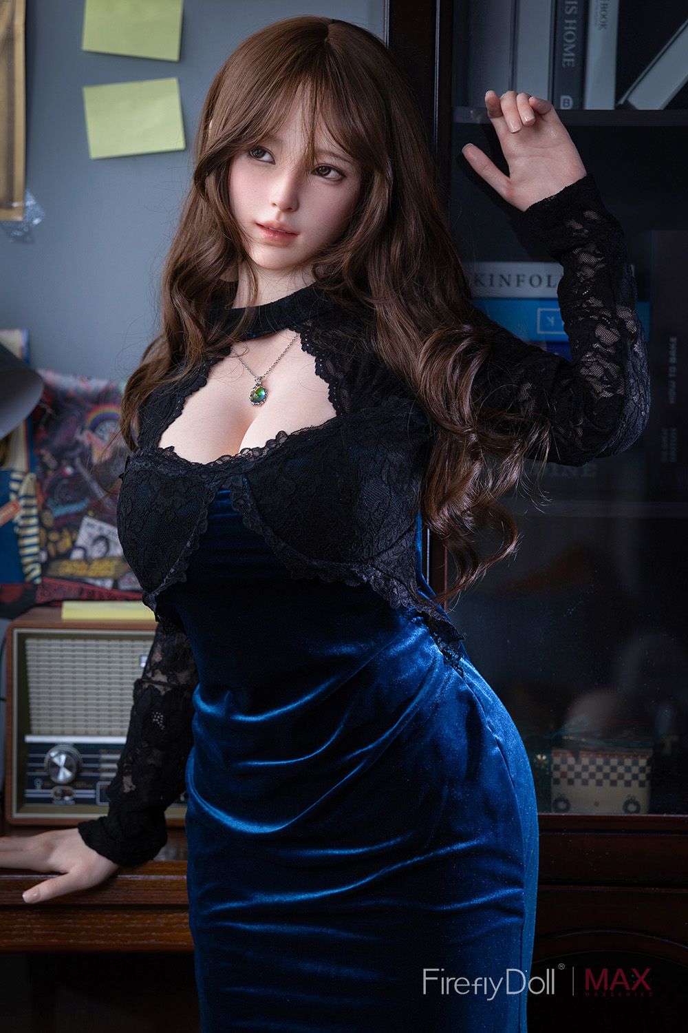 Picture of Firefly Dairy – Blue Cheongsam Girl Yelan 160cm/5ft3 G-cup Max Real Skin Texture Silicone Sex Doll