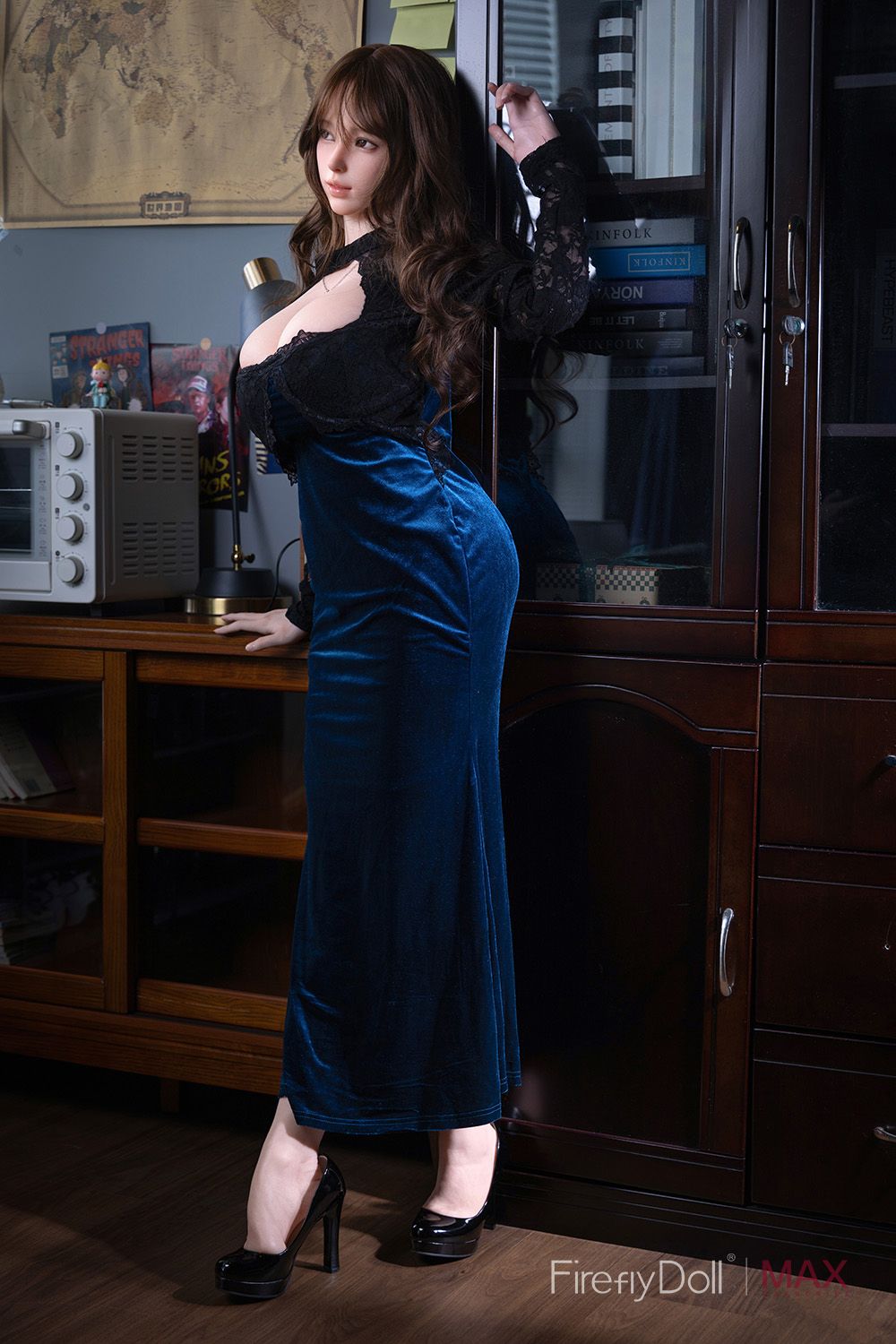 Picture of Firefly Dairy – Blue Cheongsam Girl Yelan 160cm/5ft3 G-cup Max Real Skin Texture Silicone Sex Doll