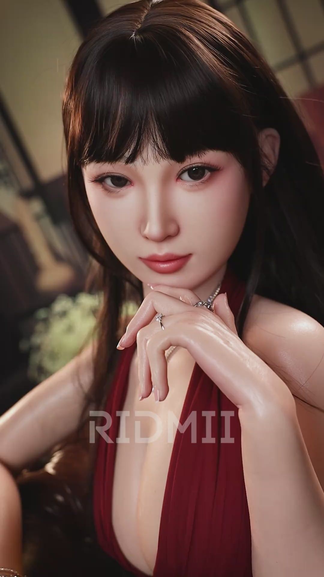 Picture of RIDMII 163cm/5ft3" Asian Sex Doll Realistic Silicone AI Love Doll with Gentle Voice Robot Full Silicone Sex Doll