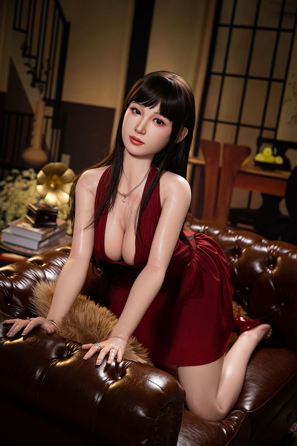 Picture of RIDMII 163cm/5ft3" Asian Sex Doll Realistic Silicone AI Love Doll with Gentle Voice Robot Full Silicone Sex Doll