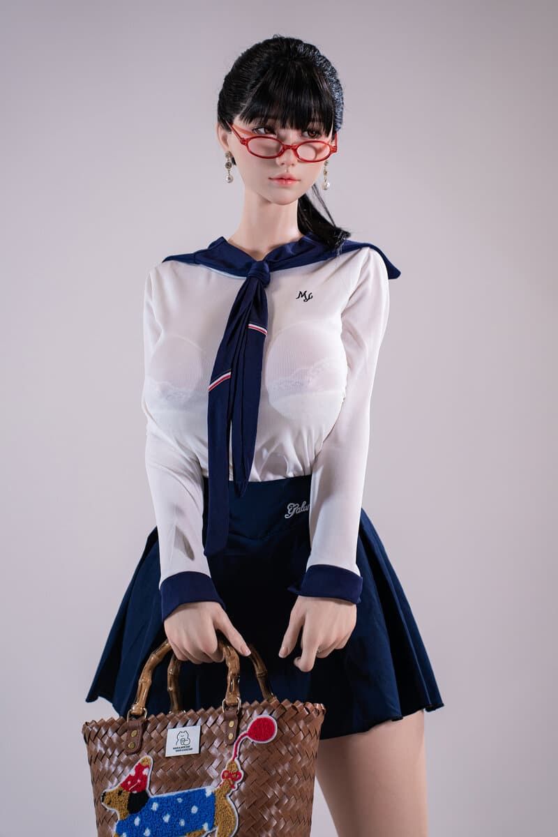 Picture of Fudoll 165cm (5.41ft) Realistic Asian BBW Sex Doll for Man, Real Skin Texture Zhang Yinxi