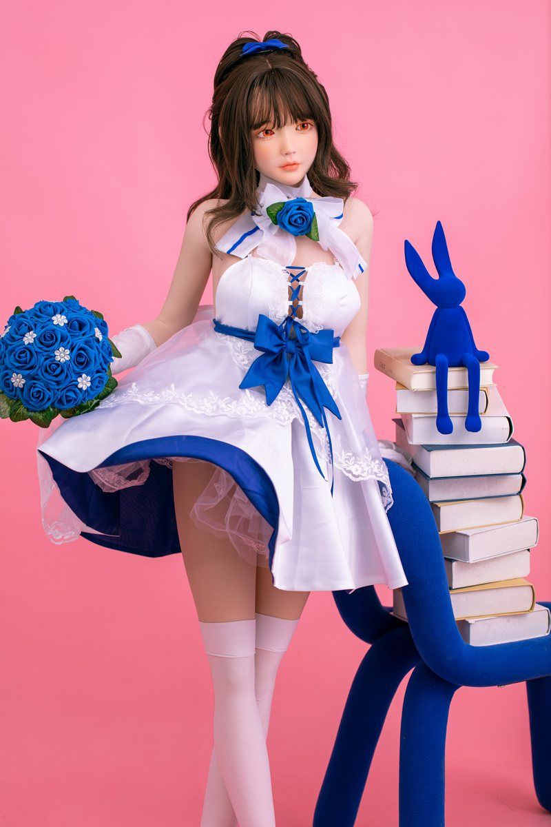 Picture of Fudoll Aijia 148cm (4.85ft) Korean Mini Sex Doll Silicone J009