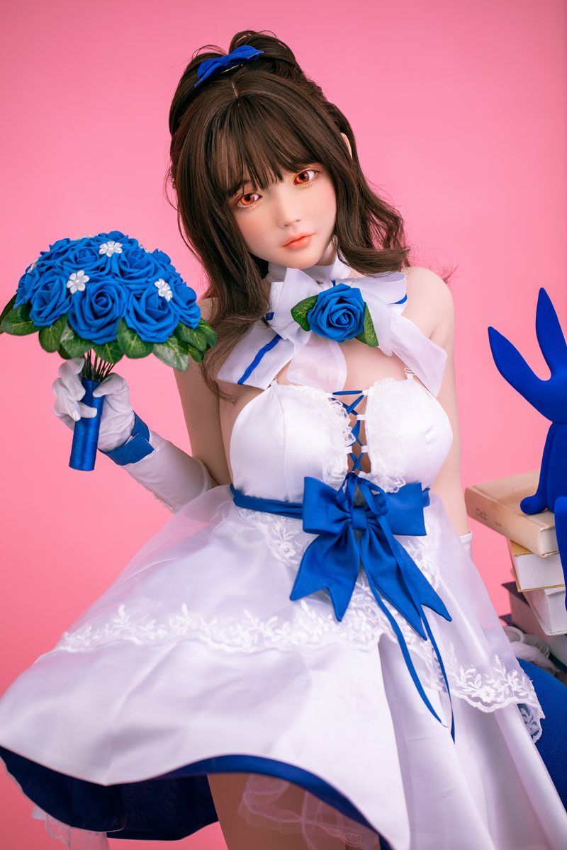 Picture of Fudoll Aijia 148cm (4.85ft) Korean Mini Sex Doll Silicone J009