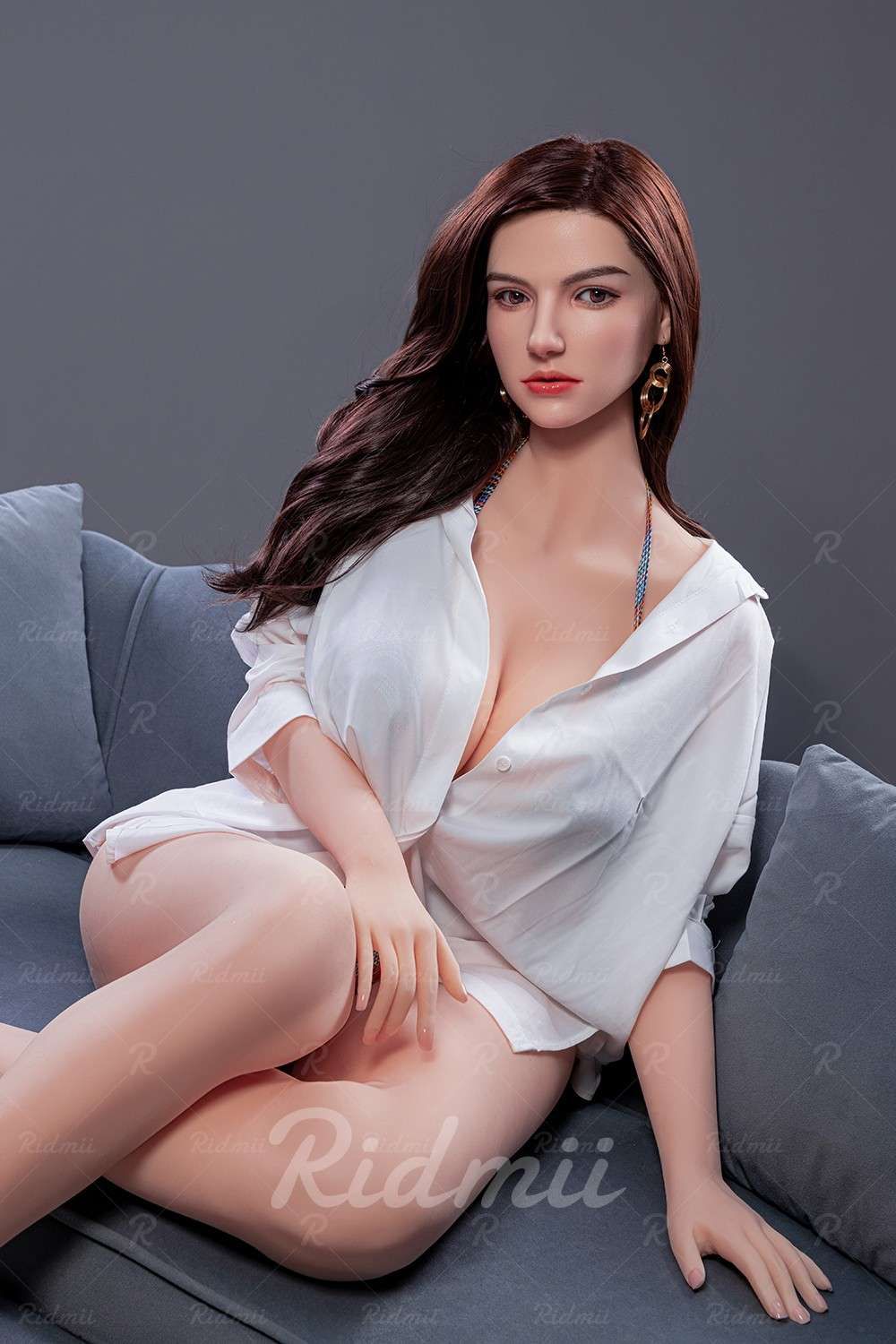Picture of Ridmii - 167cm (5ft6") Movable Jaw Hybrid Curvy Sex Doll – Marissa