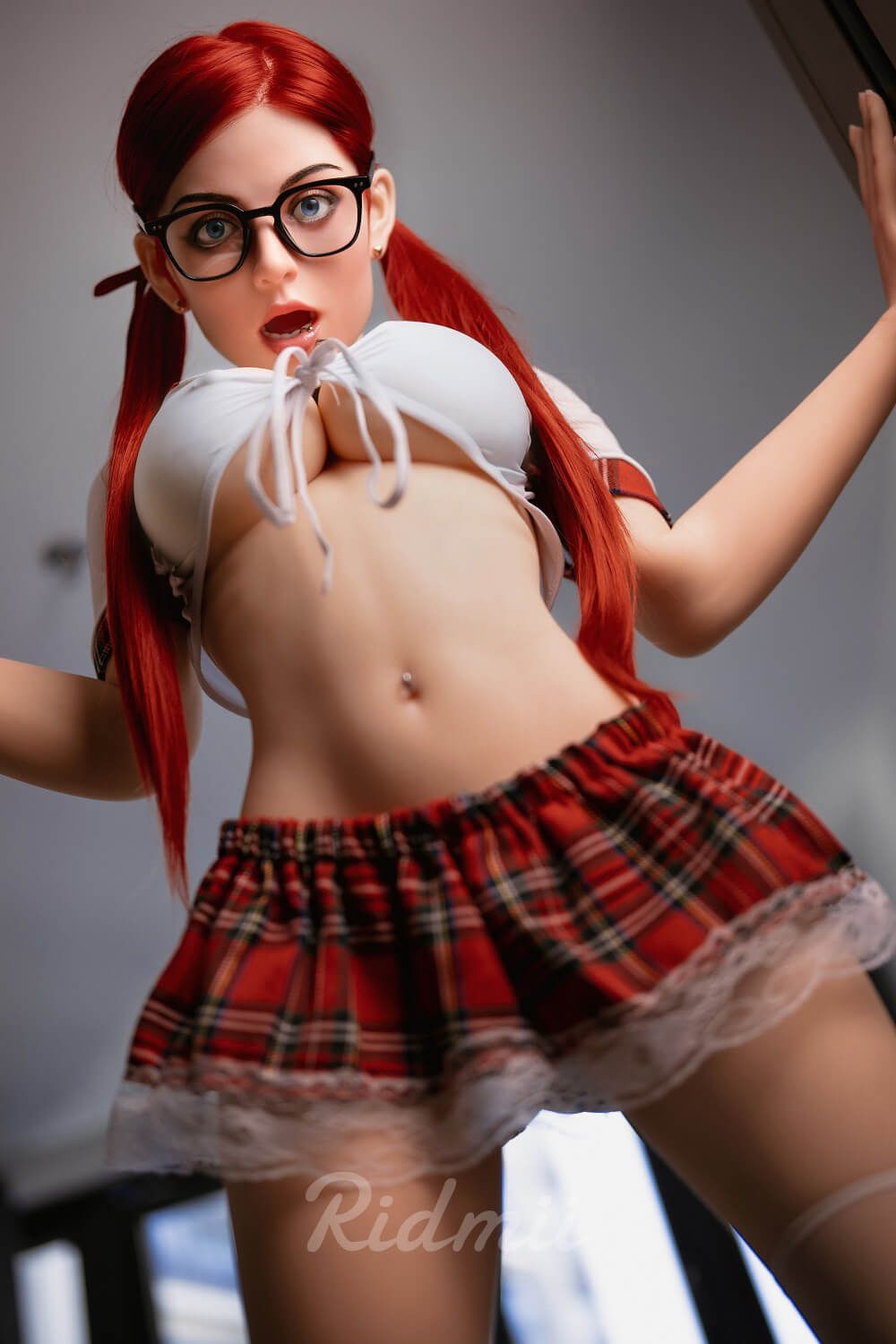 Picture of Ridmii - 160cm (5ft2") Redhead LifeSize Premium Soft Silicone Head with realistic TPE Body whit ROS Head – Janice