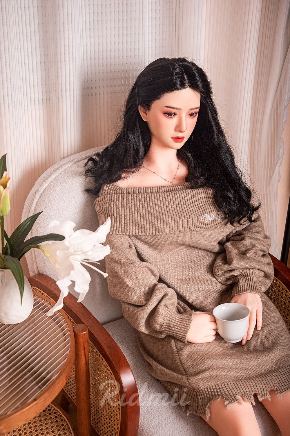 Picture of Ridmii - 163cm (5ft3") Asian Hybrid Sex Doll Silicone Head & TPE Body - Muncey