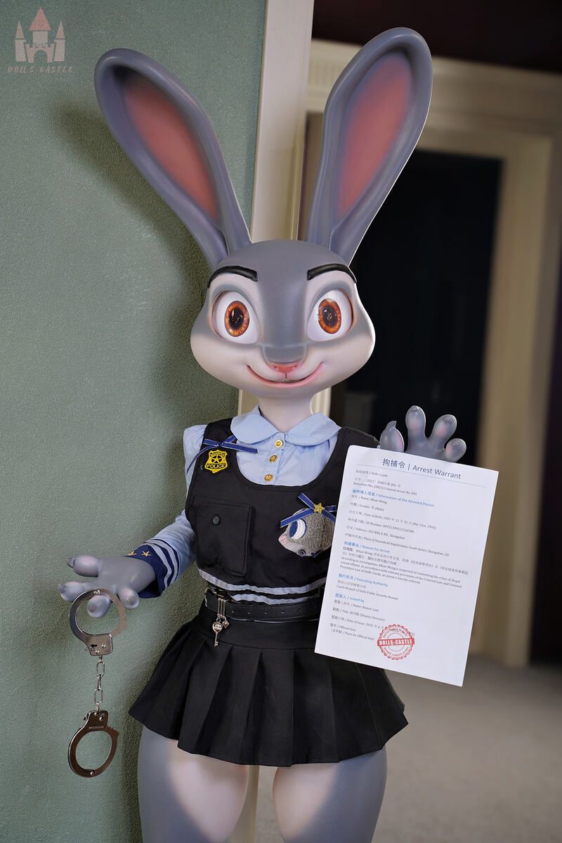 Picture of Dolls Castle 168cm/5ft6 A-cup Silicone Sex Doll – Rabitty (Judy Hopps)