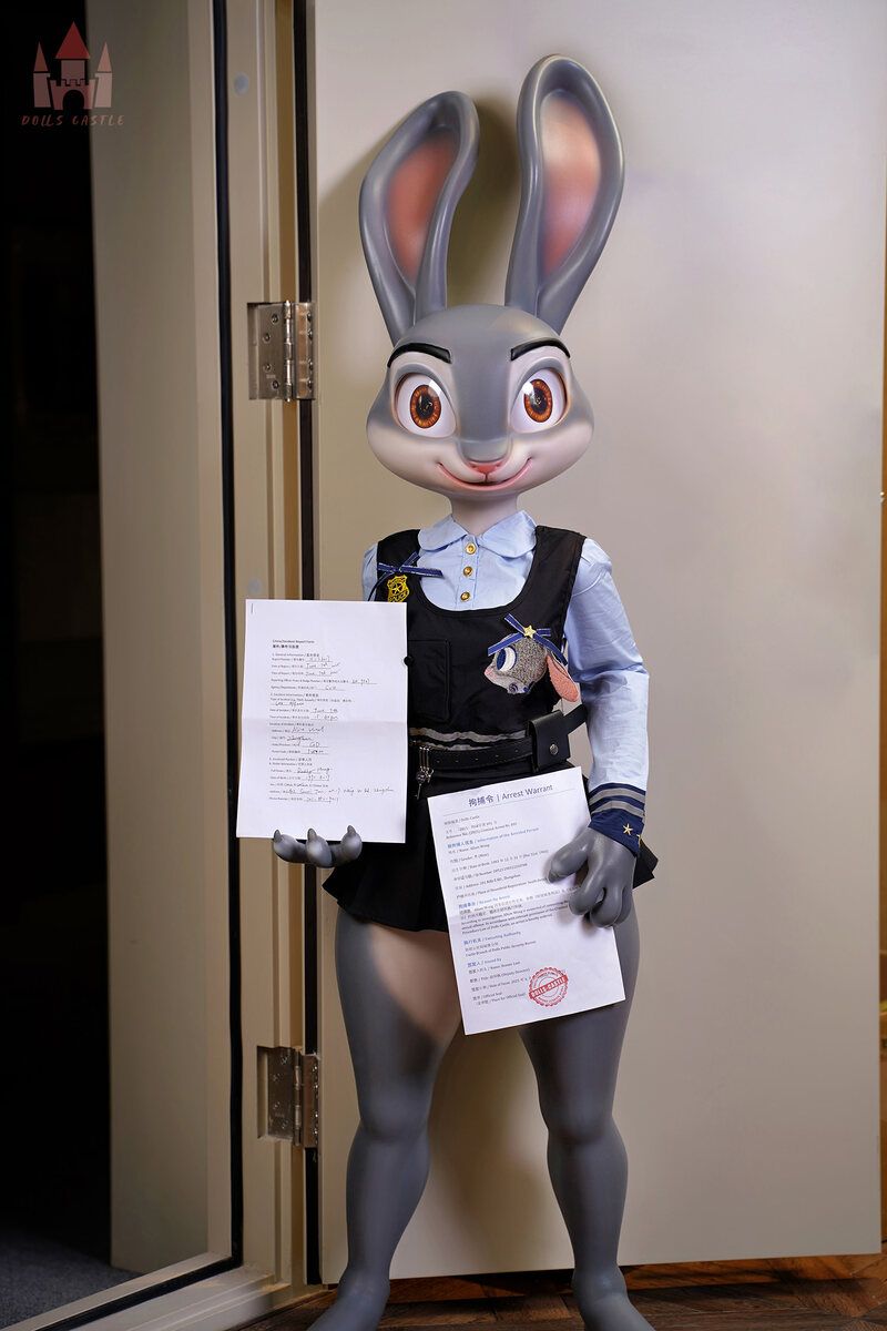 Picture of Dolls Castle 168cm/5ft6 A-cup Silicone Sex Doll – Rabitty (Judy Hopps)