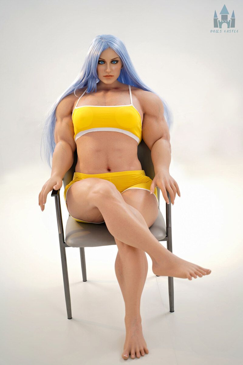 Picture of Dolls Castle 160cm/5ft3 B-cup Muscular Shemale Silicone Sex Doll – Kali