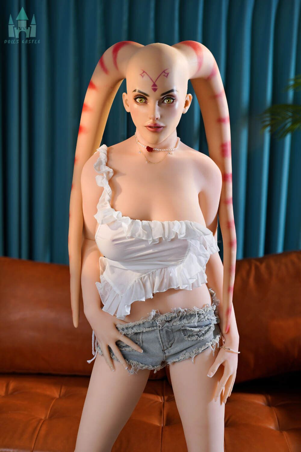 Picture of Dolls Castle 165cm/5ft5 F-cup Silicone Head Sex Doll – Marry Frank