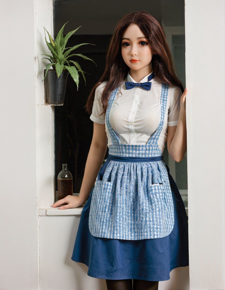 Picture of 148cm/4ft10 B-cup Silicone Head Sex Doll – Celestine