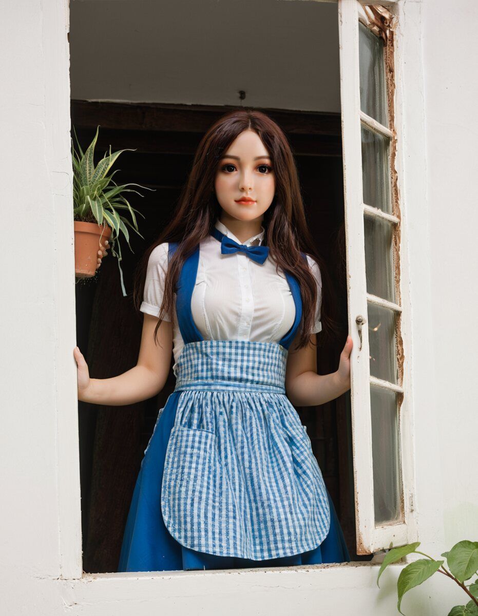 Picture of 148cm/4ft10 B-cup Silicone Head Sex Doll – Celestine