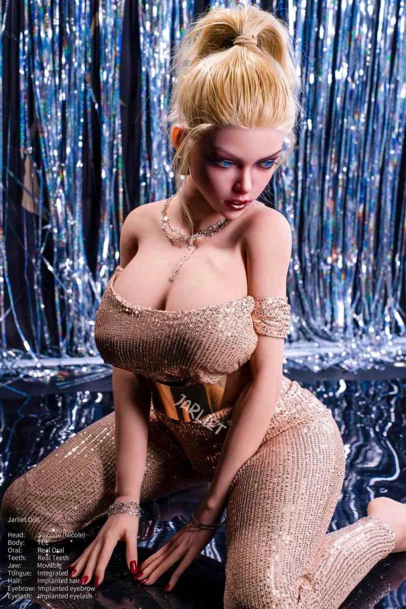 Picture of Jarliet 148cm/4ft10 E-cup Silicone Head Sex Doll – Nicole
