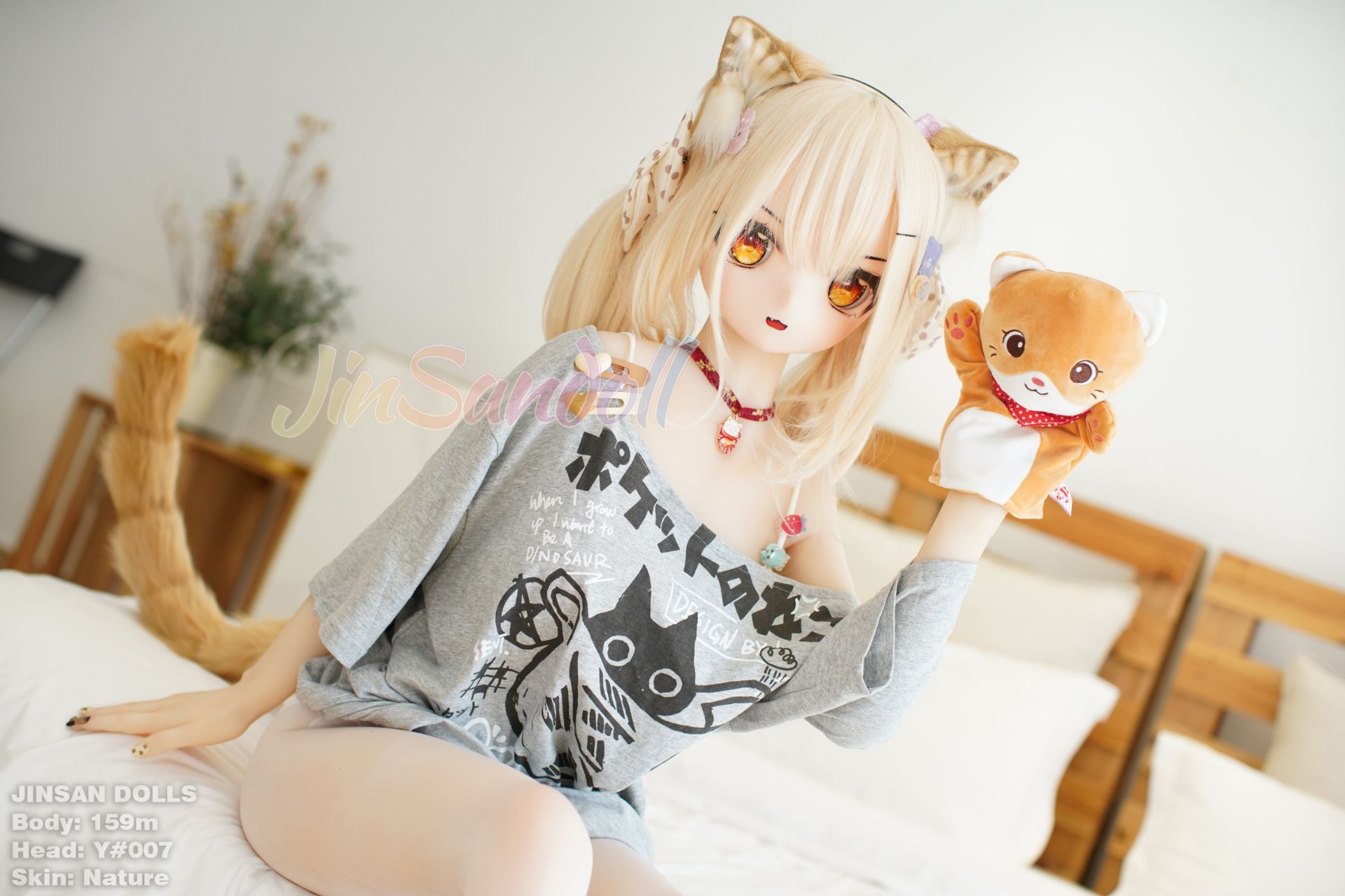 Picture of WM Dolls 5ft3/159cm B Cup PVC Head Cute AnimeTPE Sex Doll - Ayano