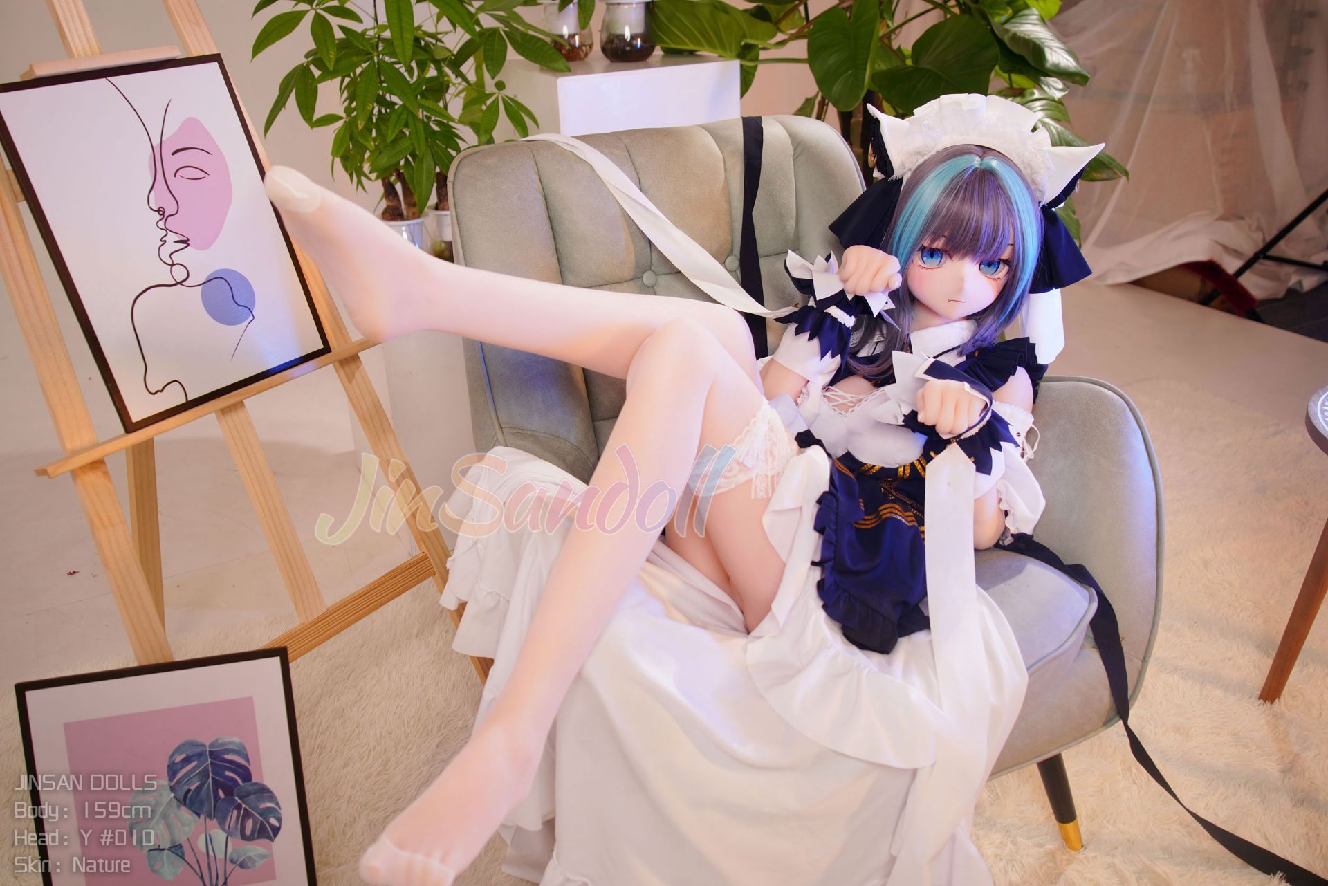 Picture of WM Dolls 5ft3/159cm B Cup PVC Head Anime TPE Sex Doll - Yukio