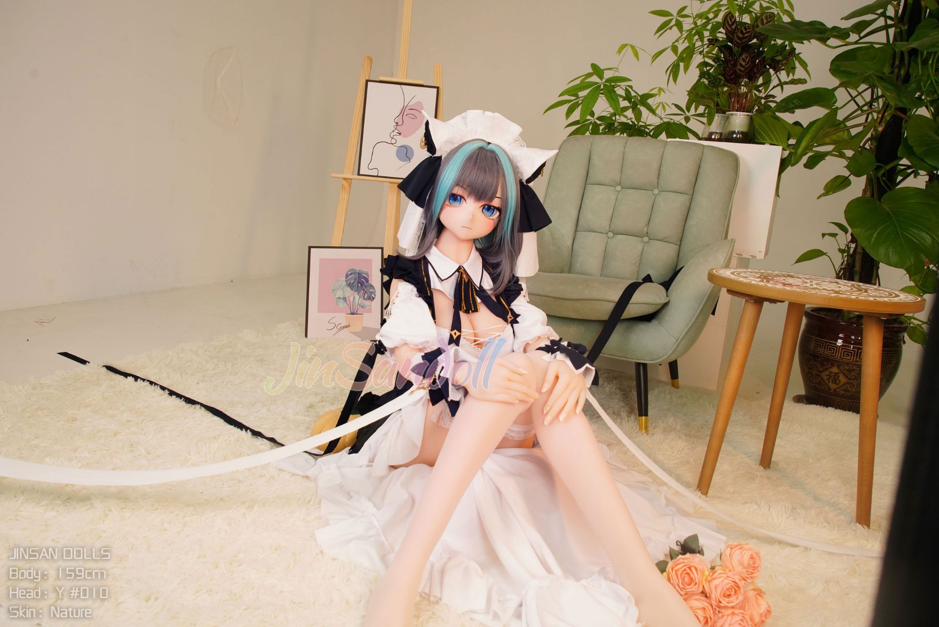 Picture of WM Dolls 5ft3/159cm B Cup PVC Head Anime TPE Sex Doll - Yukio