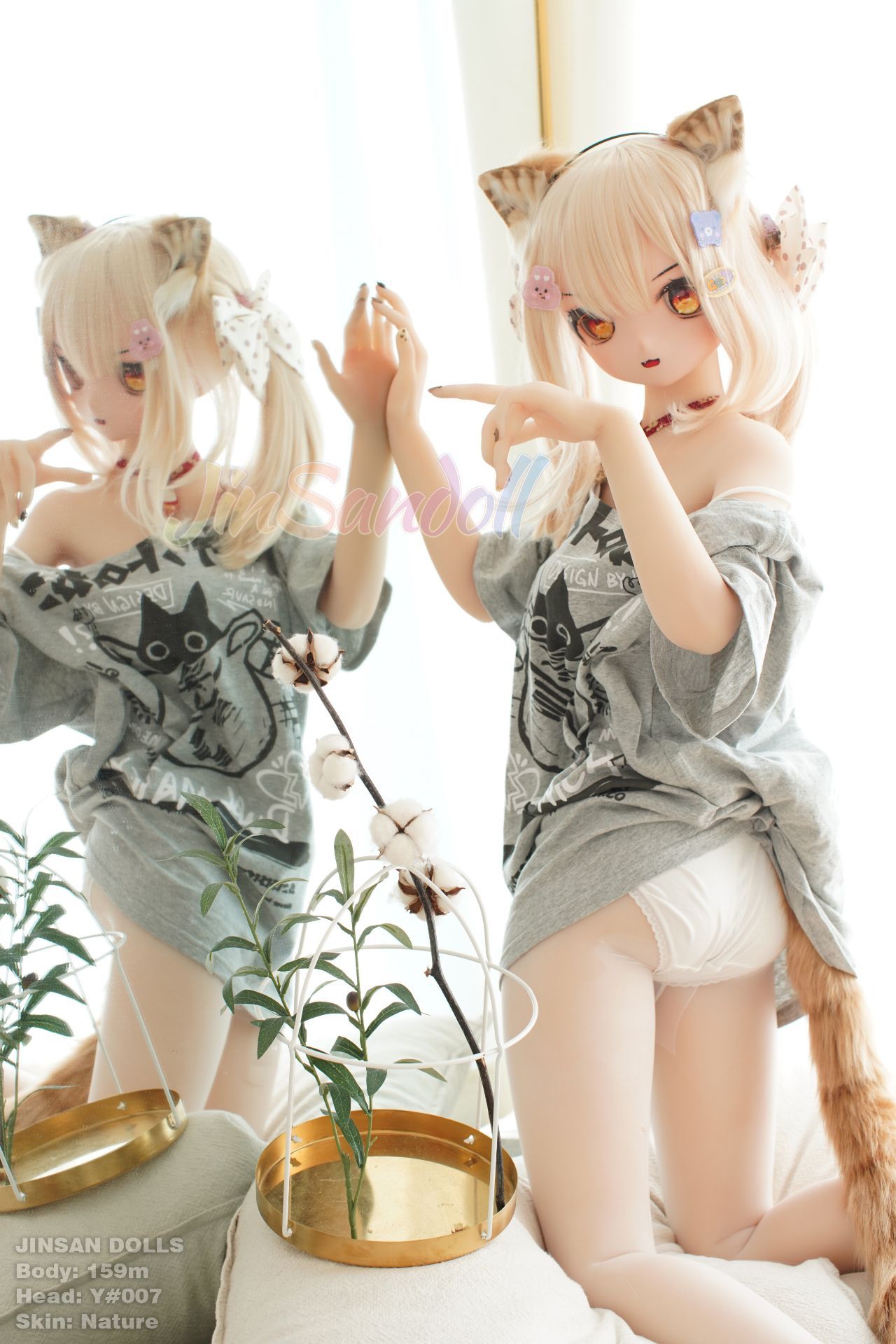 Picture of WM Dolls 5ft3/159cm B Cup PVC Head Cute AnimeTPE Sex Doll - Ayano