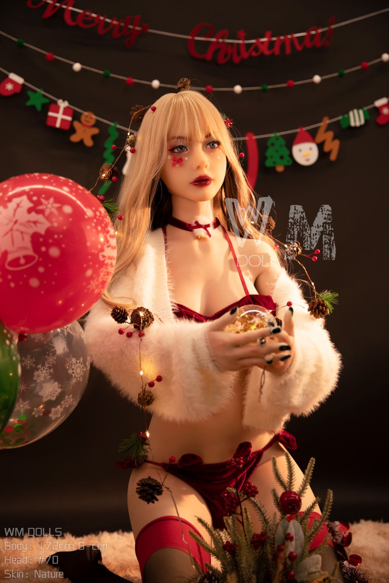 Picture of WM Dolls 5ft6/172cm B cup TPE Christmas Sex Doll - Jennifer