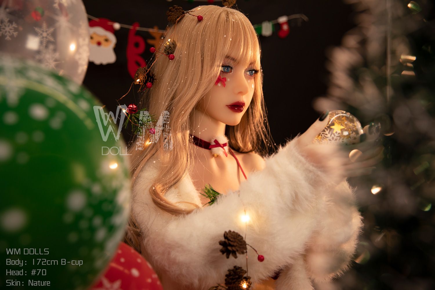 Picture of WM Dolls 5ft6/172cm B cup TPE Christmas Sex Doll - Jennifer