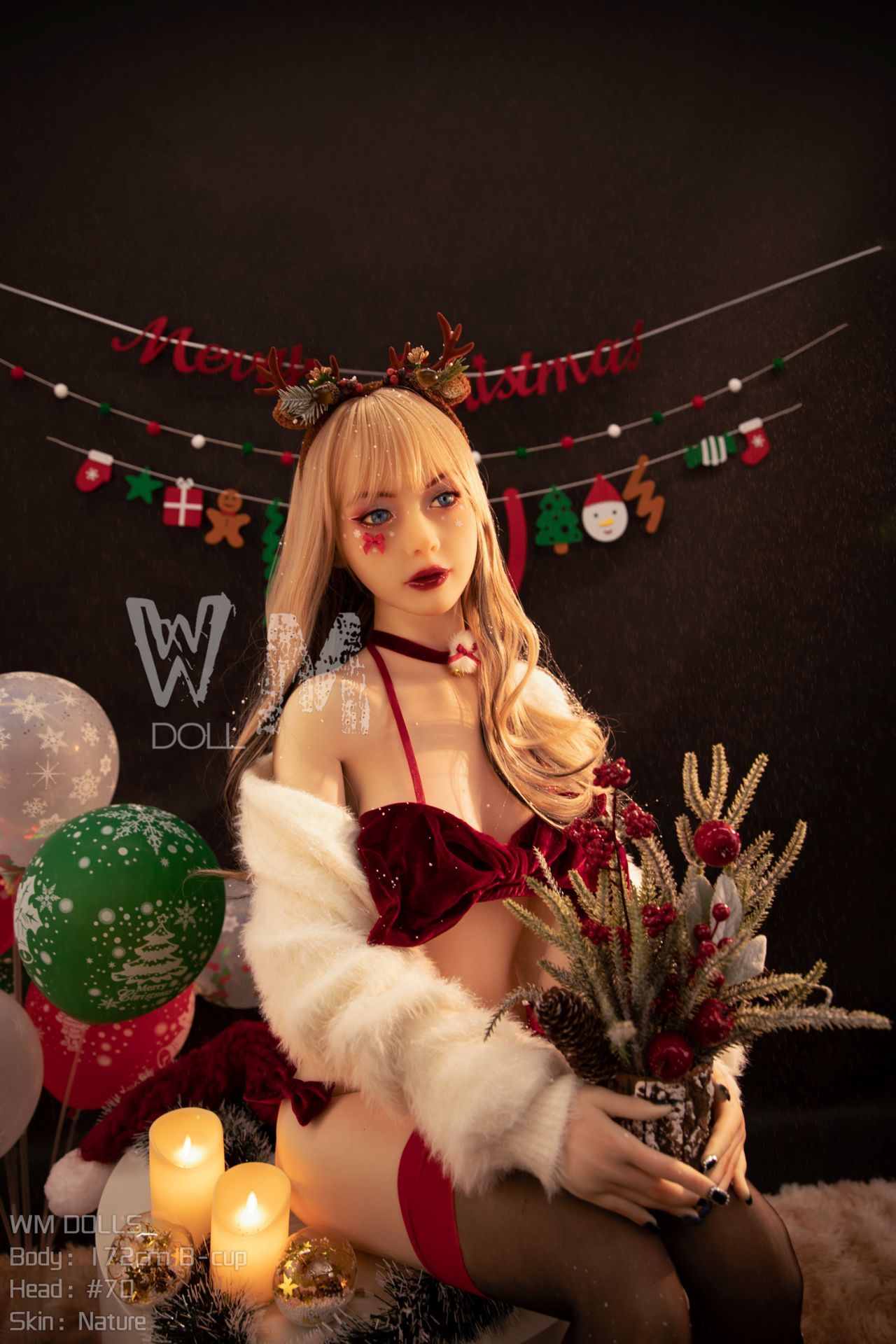Picture of WM Dolls 5ft6/172cm B cup TPE Christmas Sex Doll - Jennifer
