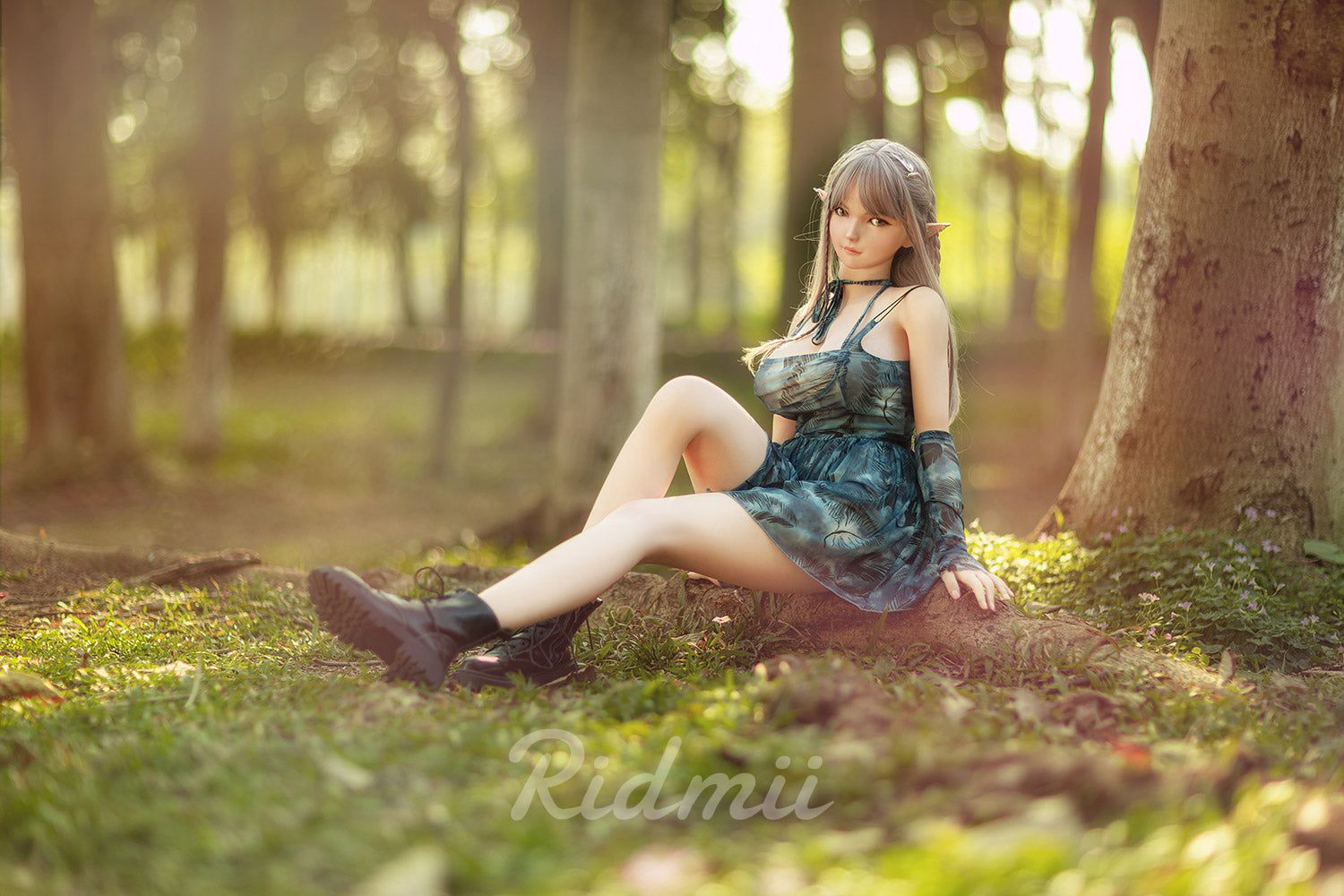 Picture of RIDMII Aggie Unique Design 5'3 FT(163cm) Genie Sex Doll Silicone Head Elf Big Breasts Adult Love Doll [In Stock | EU Only]