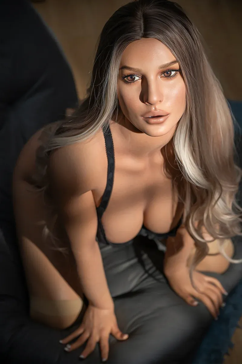 Picture of IDO Doll | 170cm/5ft 7 F-Cup Ultra LifeLike Full Silicone Sex Doll With Blonde Curly Hair, Head #ID2H - Alessia [In Stock | EU Only]