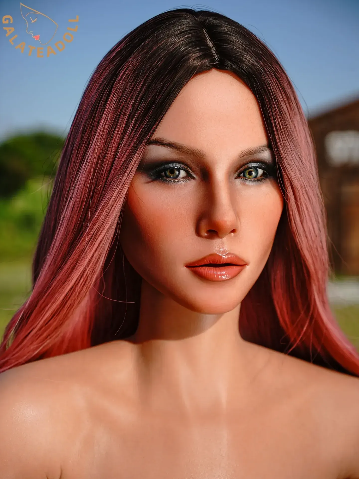 Picture of Galatea Doll 167cm(5.5ft)/30.5kg D Cup Pink Hair ROS Silicone Robot Sex Doll