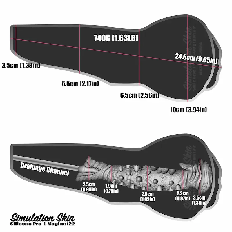 Picture of Climax Doll Silicone Masturbation Cup Sex Toy L-Vagina 122 Cinnamon