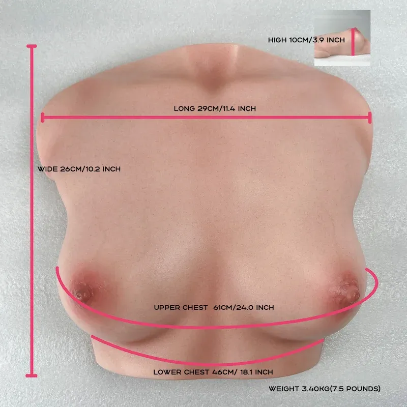 Picture of Climax Doll Mammary Intercourse Silicone Sex Torso Si-B-61 Cinnamon