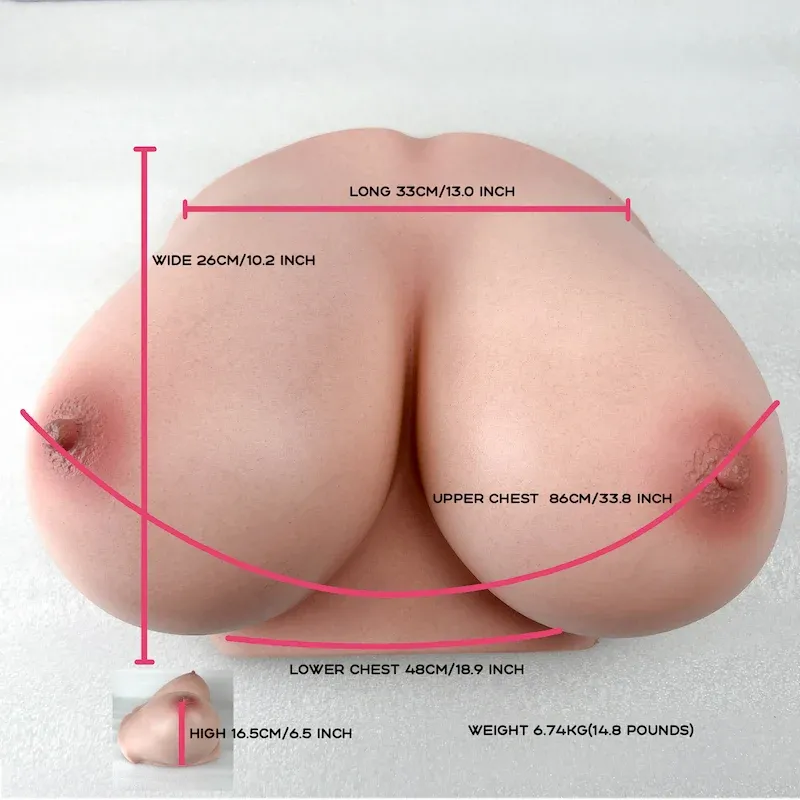 Picture of Climax Doll Mammary Intercourse Silicone Sex Torso Si-B-86 Cinnamon