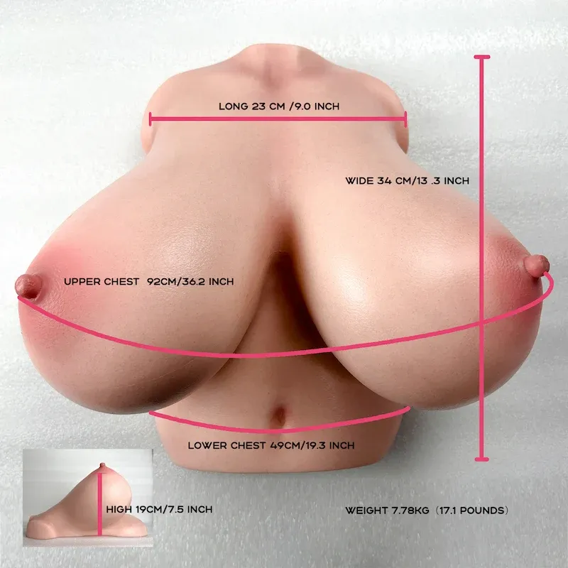 Picture of Climax Doll Mammary Intercourse Silicone Sex Torso Si-B-92 Cinnamon