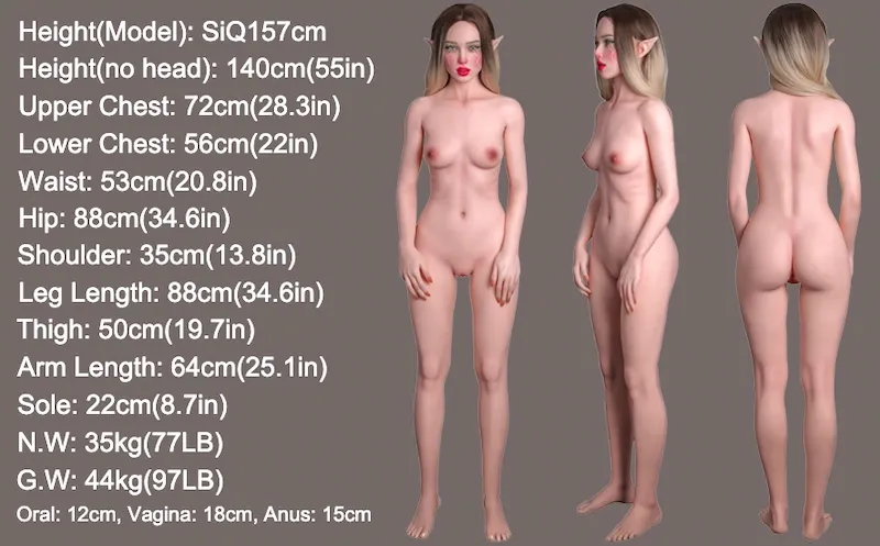 Picture of Climax Doll Ultra-Realistic Silicone Sex Doll SiQ157cm Athena