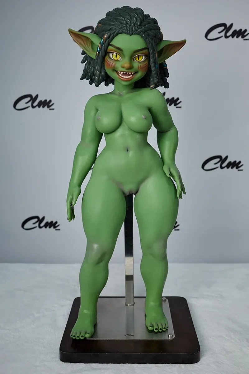 Picture of Climax Doll Silicone Goblin Girl Mini Sex Doll Si70 AT Kaela(Green)