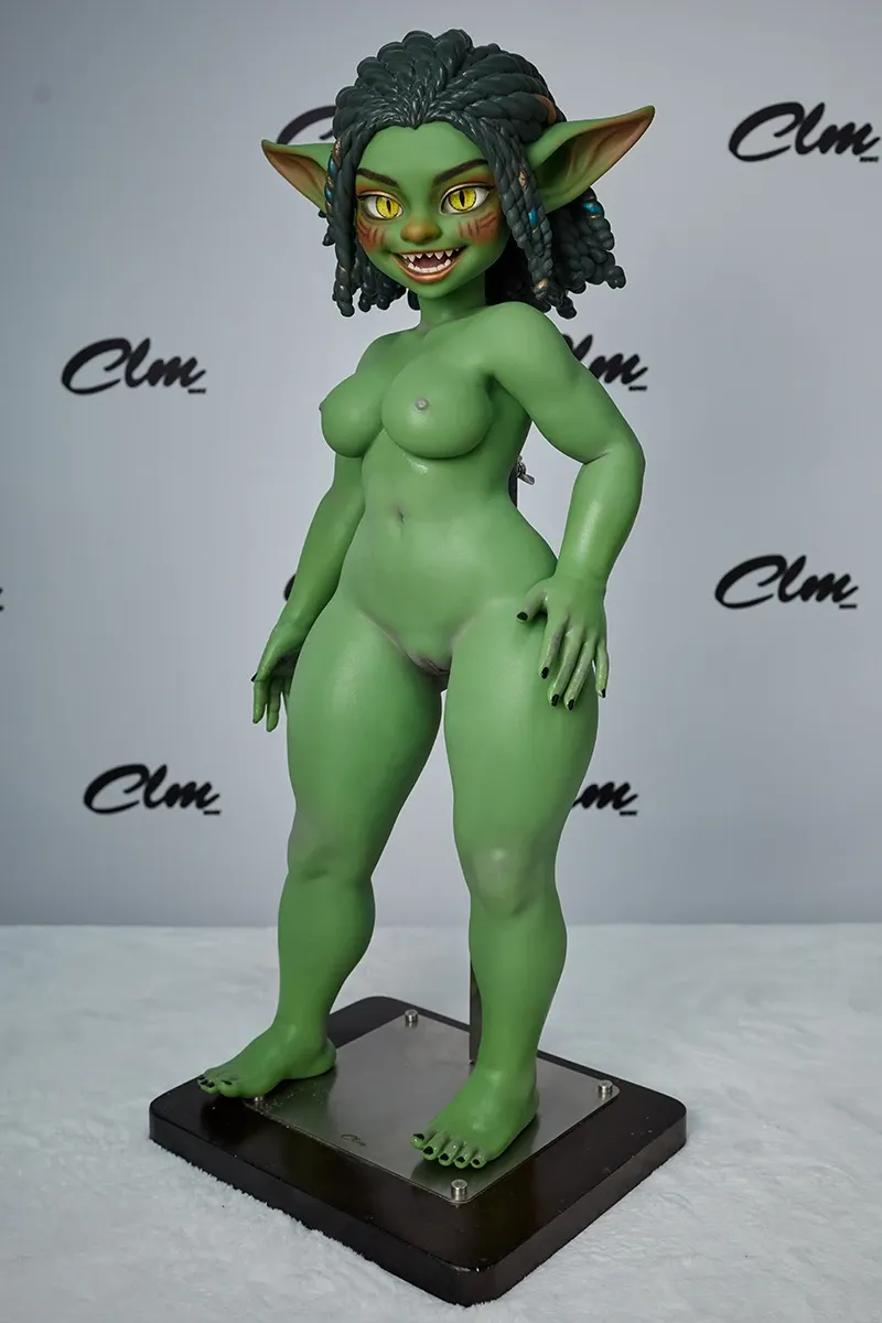 Picture of Climax Doll Silicone Goblin Girl Mini Sex Doll Si70 AT Kaela(Green)