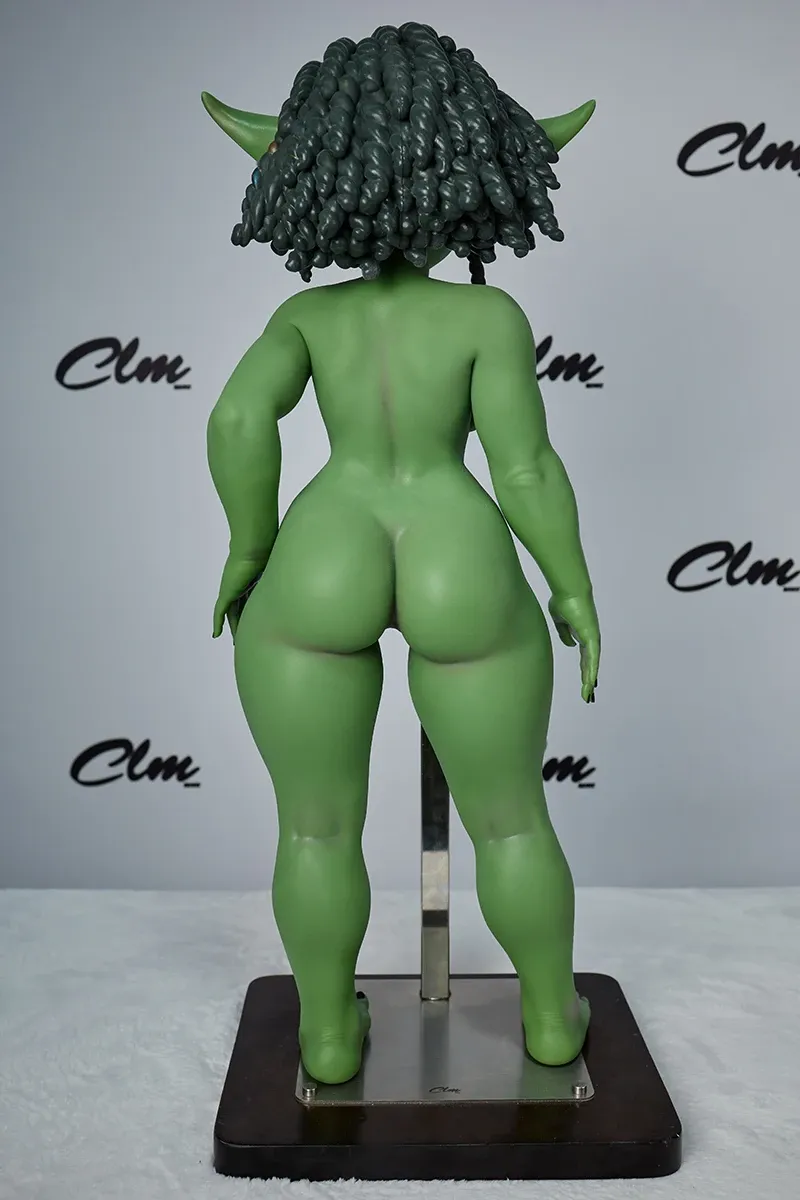 Picture of Climax Doll Silicone Goblin Girl Mini Sex Doll Si70 AT Kaela(Green)