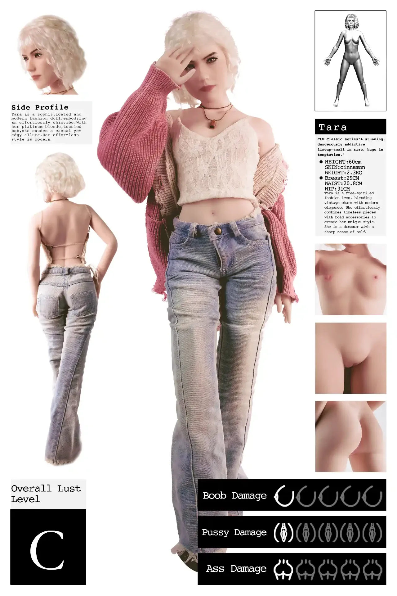 Picture of Climax Realistic Mini Sex Doll Si60cm S Tara