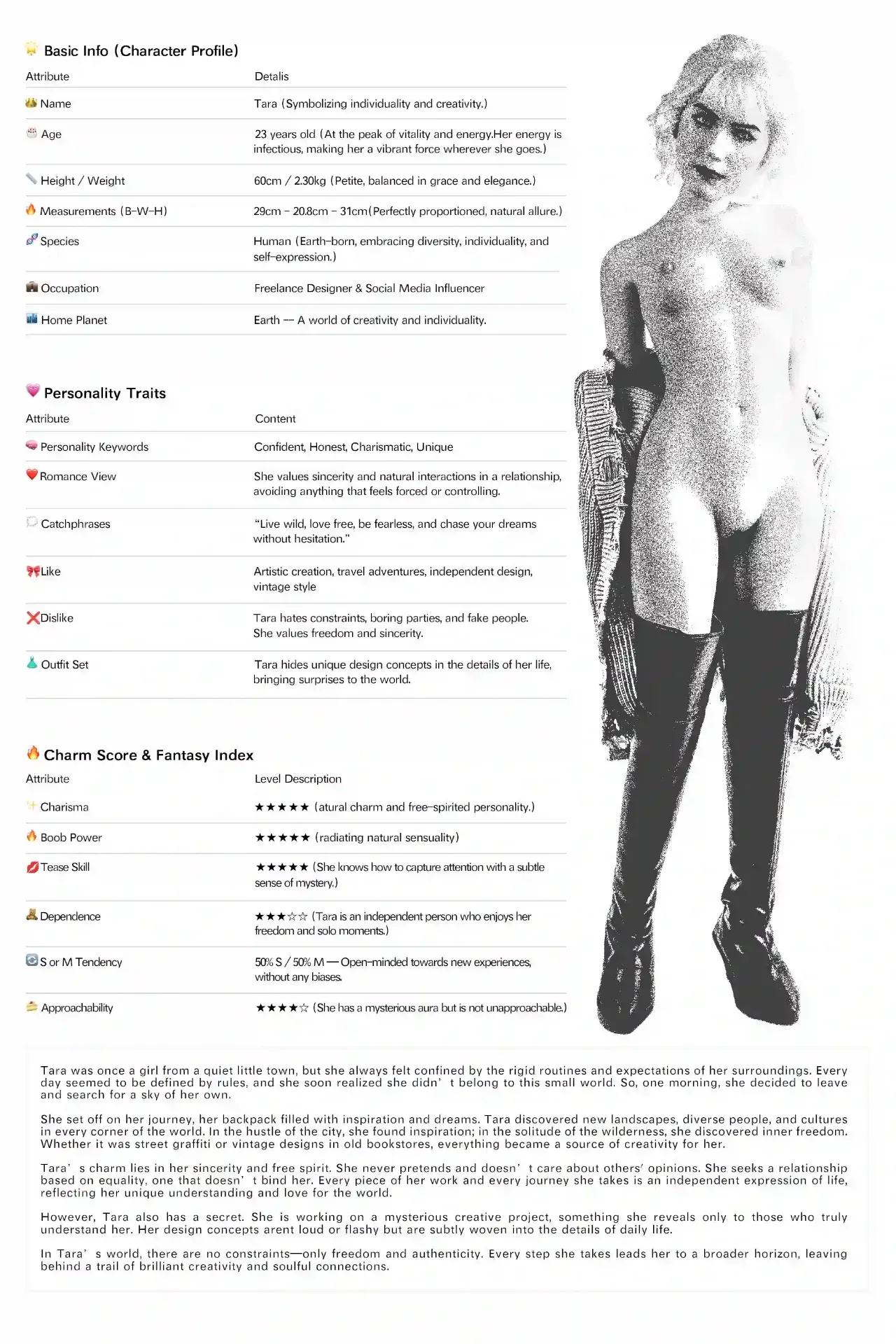 Picture of Climax Realistic Mini Sex Doll Si60cm S Tara