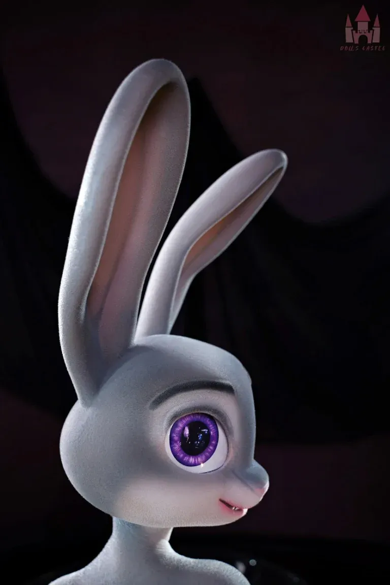 Picture of Dolls Castle Fur Fapdoll 120CM Real Silicone Bunny Sex Doll