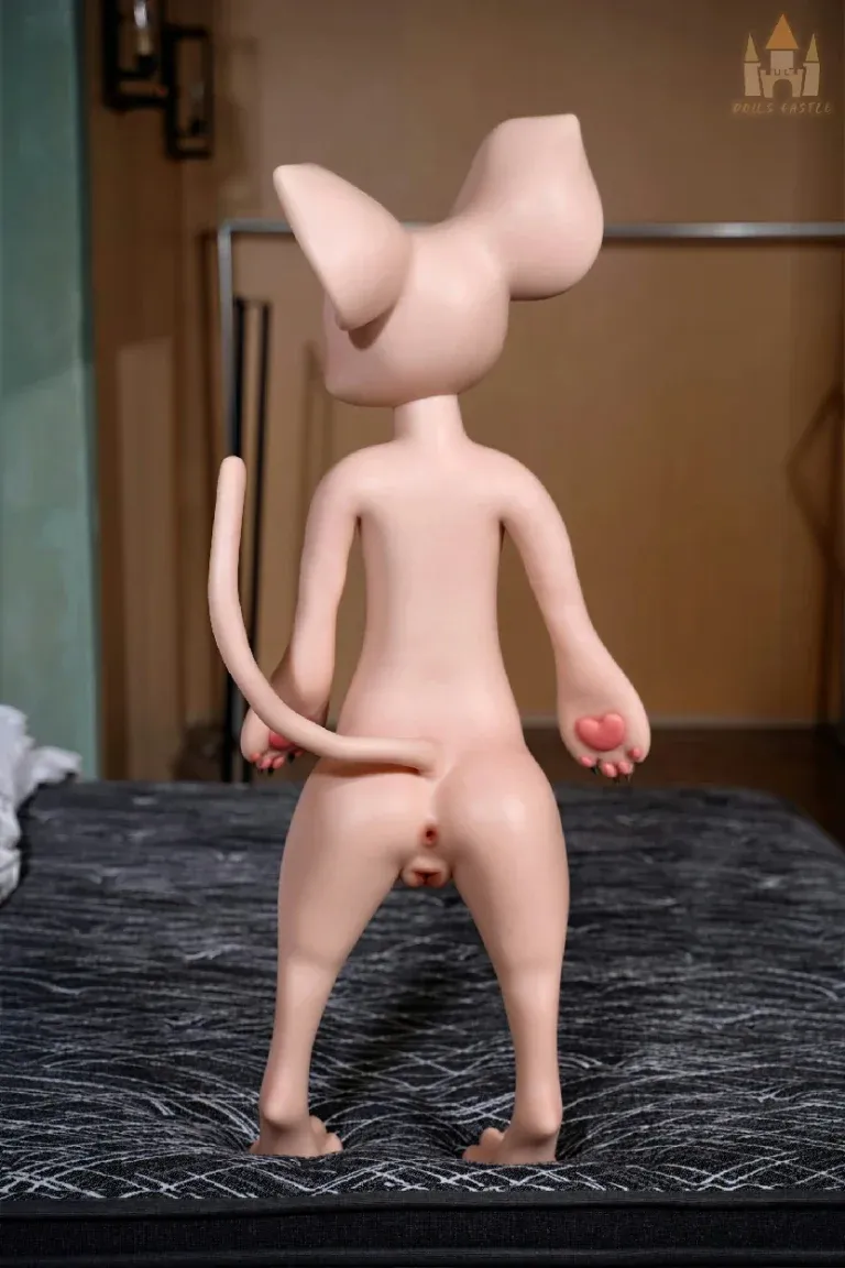 Picture of Dolls Castle 100CM SZ17 Fur Fapdolls Cream Mouse Silicone Doll