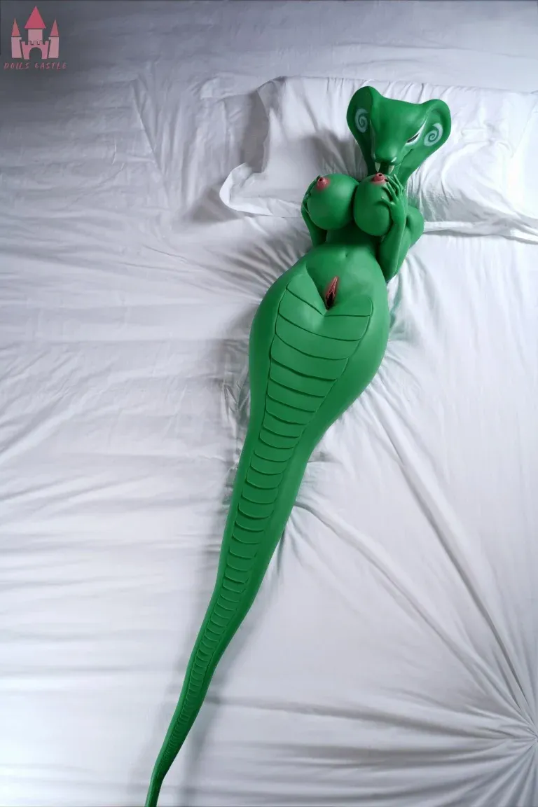 Picture of Dolls Castle Silicone Green Skin Tone 160CM Snake Doll Skalor
