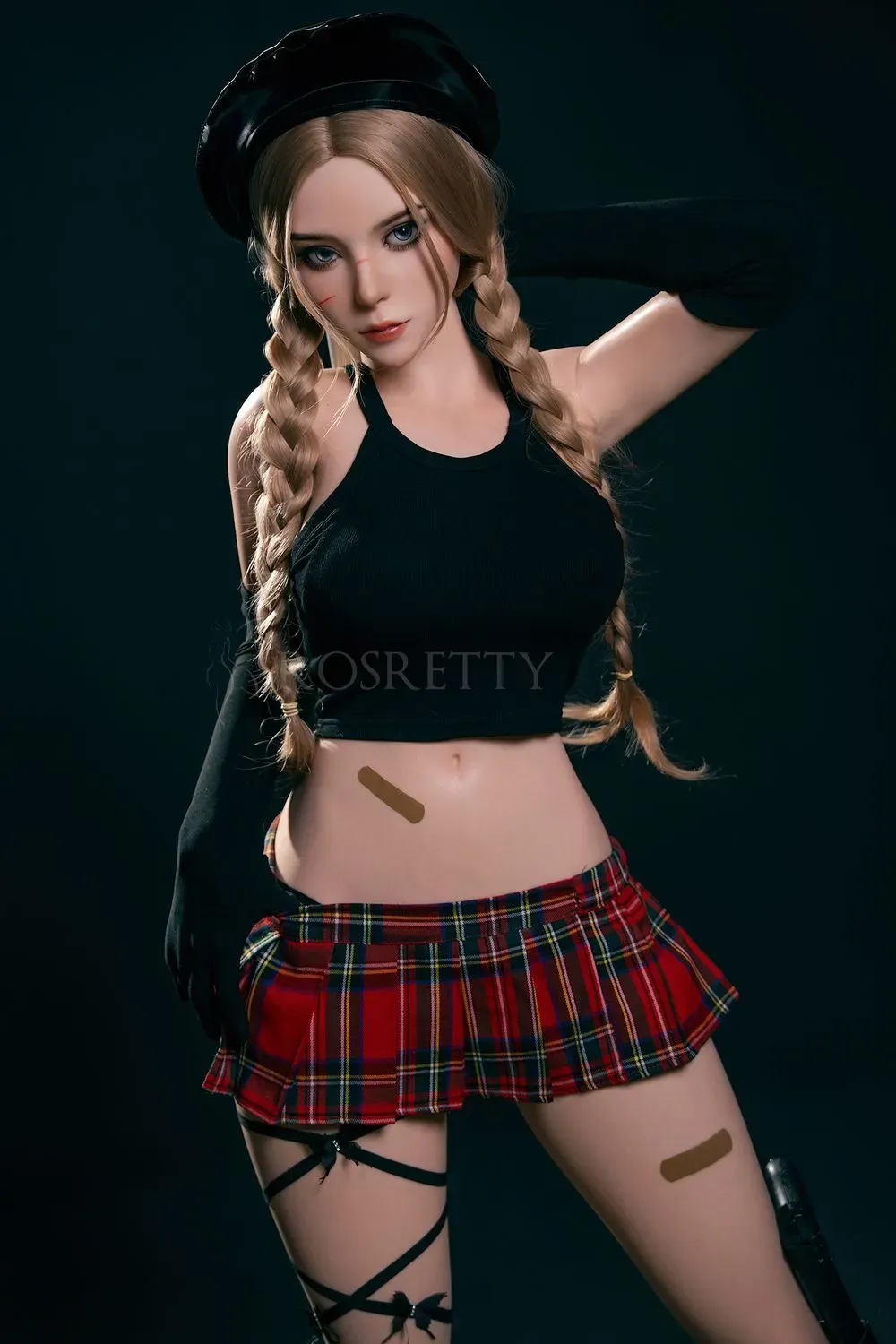 Picture of Rosretty Doll | 164cm/5ft5 Full Silicone Sexy Punk Schoolgirl Blonde Realistic Big Breasts Sex Doll - Jade