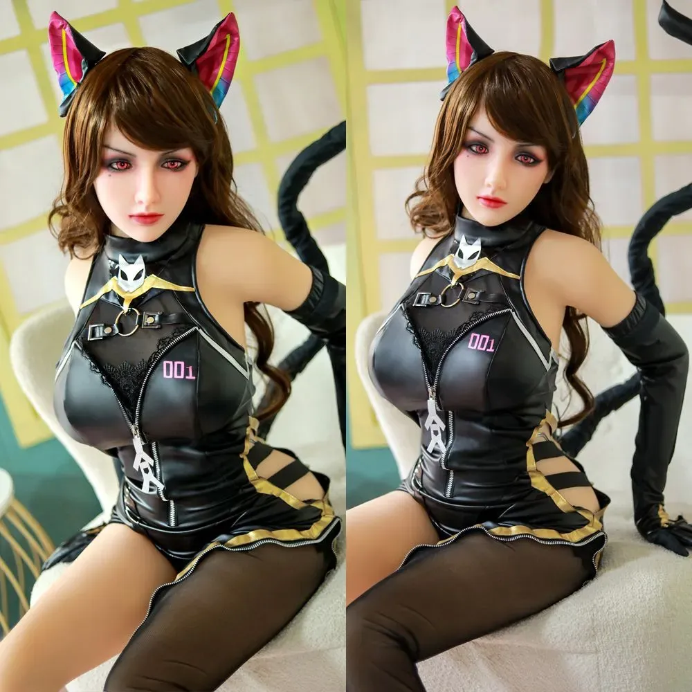 Picture of Rosretty Doll | 158cm/5ft18 Silicone Head Wild Catwoman Cosplay Realistic Small Breasts Sex Doll - Abbey